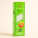 Long-burning taper household candles for daily prayer candle use.