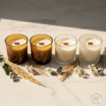 Luxury glass jar candles made by jar candle manufacturers in India for USA and Germany