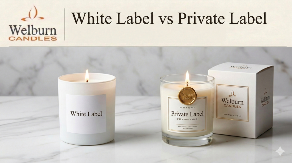 White Label vs. Private Label Candles: What’s the Difference for Your Brand?