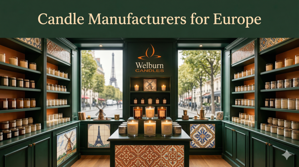 Premium candles manufactures for the European market — compliant with EU regulations, Welburn Candles