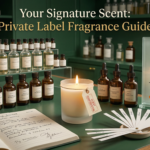 Private label candle fragrance development at Welburn Candles — creating exclusive signature scent formulations