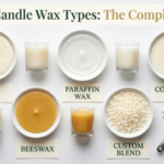 Scented candle wax types comparison — soy, paraffin, coconut, and beeswax guide from Welburn Candles manufacturers