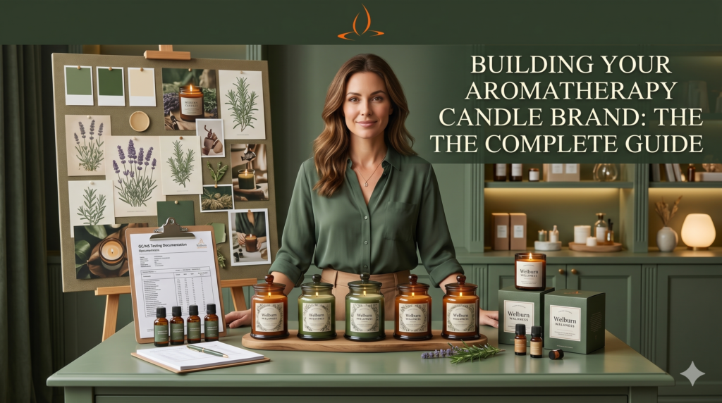 Building an aromatherapy candle brand from scratch — essential oil formulation and retail strategy from Welburn Candles manufacturer