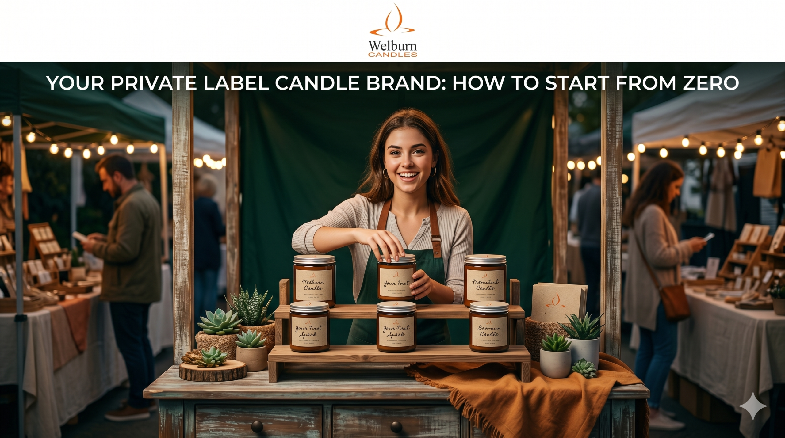 Private label candle manufacturing for Amazon sellers — FBA-ready packaging and compliance from Welburn Candles India