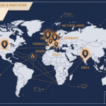 World map with candle icons marking Germany, UK, USA, France, Italy, Netherlands, Spain and India as key candle manufacturing export markets