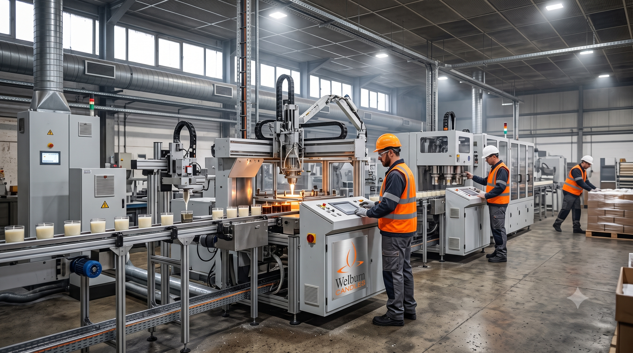 Candle manufacturers in Bangalore facility with automated production line