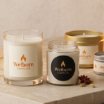 Private label candle manufacturer supplying custom-labeled candles for UAE and Saudi retail