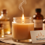 Scented candle manufacturer showing IFRA-compliant fragrance formulation