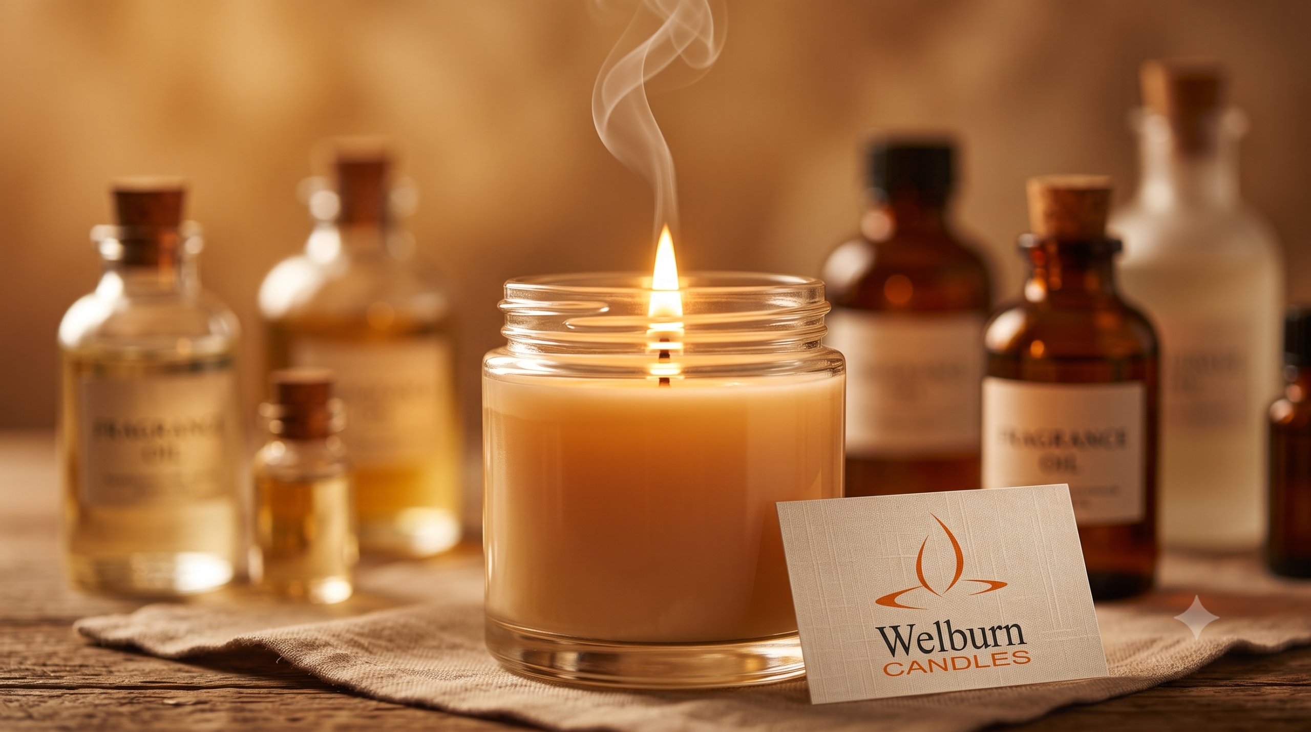 Scented candle manufacturer showing IFRA-compliant fragrance formulation