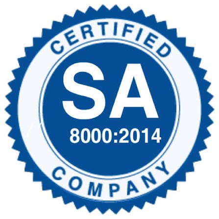 SA 8000:2014 Certified